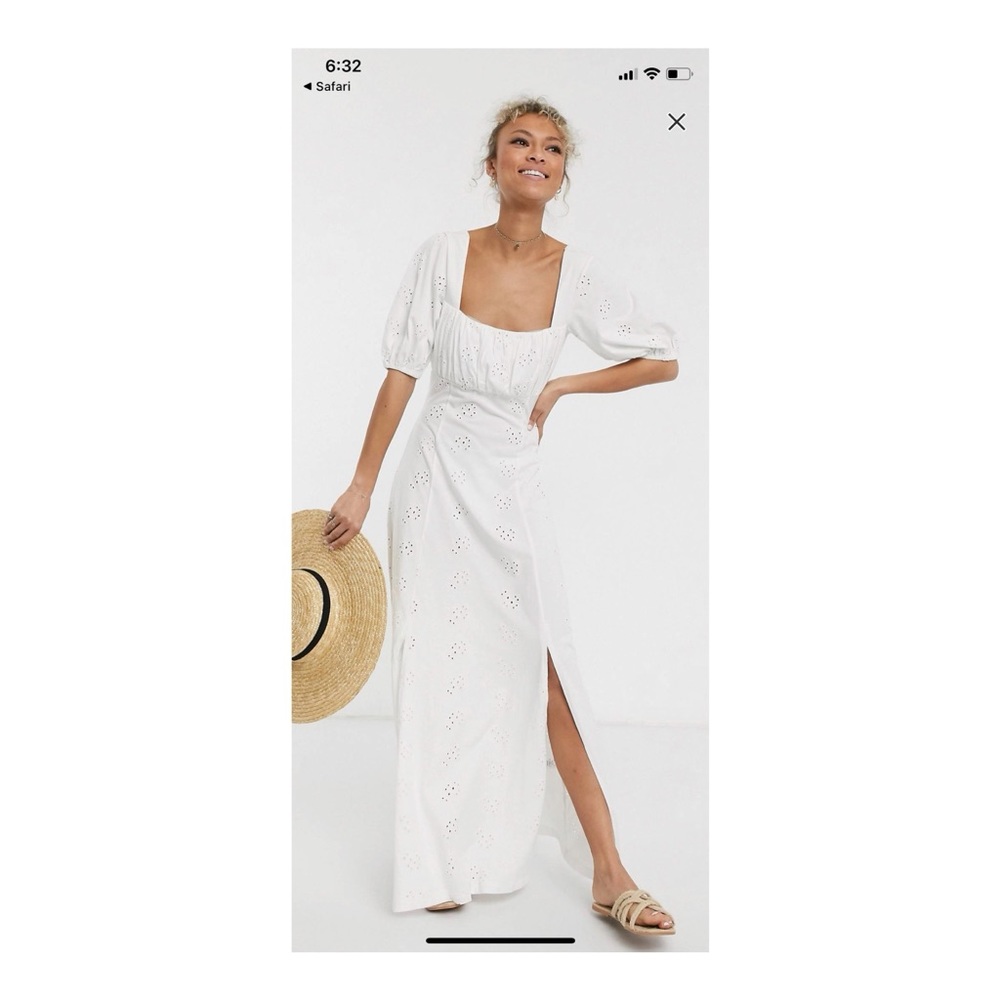 Brand New ASOS Square Neck Maxi Prairie Dress